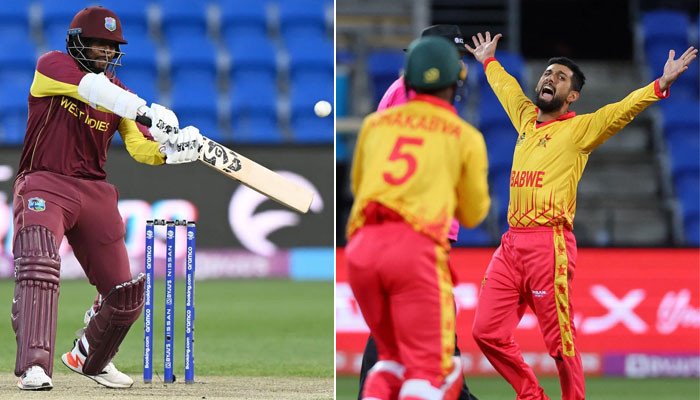 West Indies set Zimbabwe a target of 154 runs to win