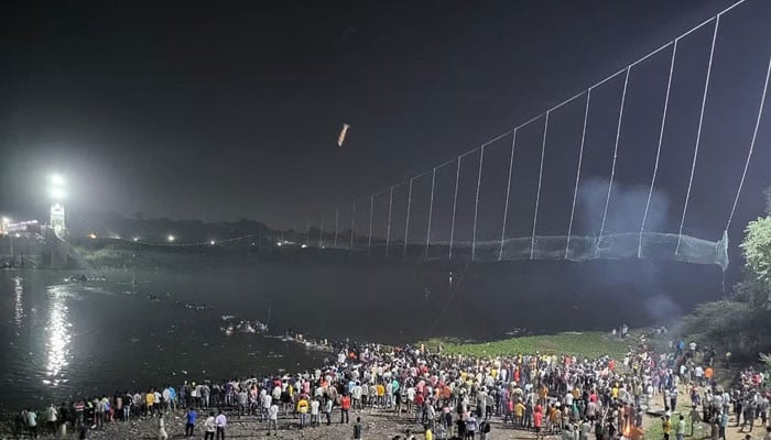 A 140-year-old bridge over a river collapsed in the Indian state of Gujarat, killing 60 people