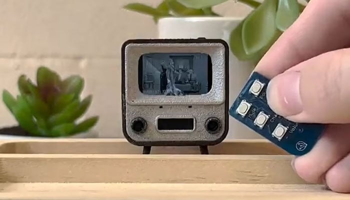 The world’s smallest TV the size of a postage stamp