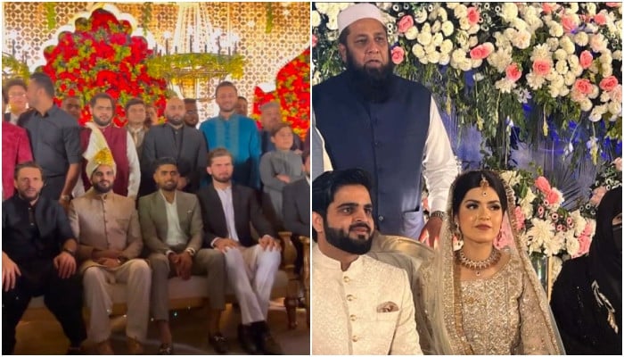 Participation of national cricketers in Inzamam-ul-Haq’s daughter’s wedding ceremony