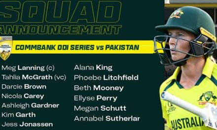 Australia has announced a 13-member women’s team for the series against Pakistan