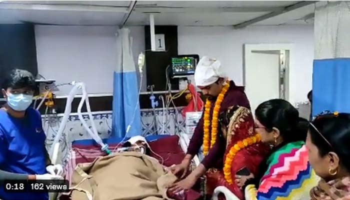 Daughter got married in ICU to fulfill mother’s last wish