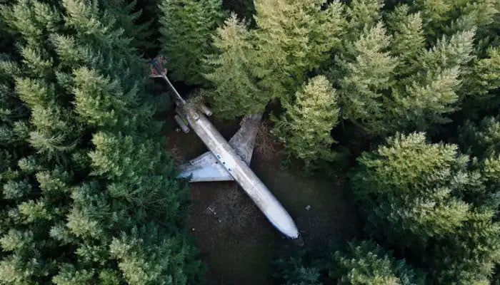 A 73-year-old man made a plane his home