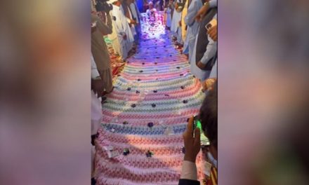 The video of a Pakistani bride’s necklace made of lakhs of currency notes created a stir