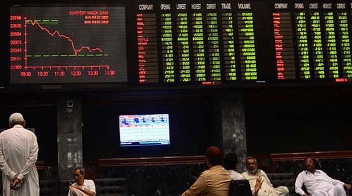 Negative trading day in stock exchange, 92.7 million shares traded