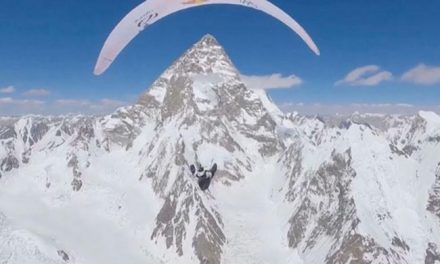 Amazing video of paragliding near the top of K2