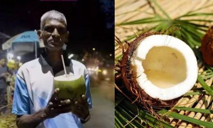 A man who has been living off coconuts for the past 28 years