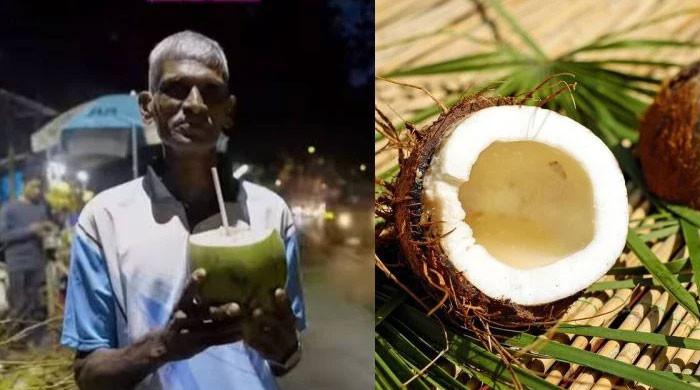 A man who has been living off coconuts for the past 28 years