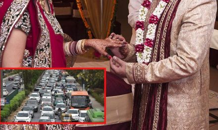 A day after the wedding, the groom escapes leaving the bride in a traffic jam