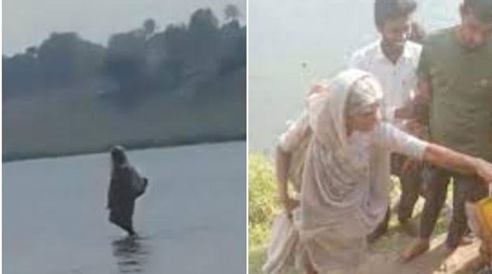 The truth of the viral video of a weak woman walking on water in India has come to light
