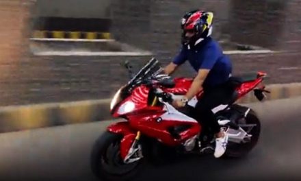 Babar Azam posted a video of himself enjoying a sports bike